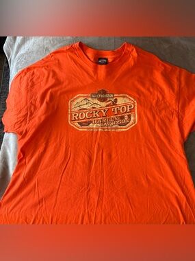 Harley-Davidson Orange Logo Tag Tee